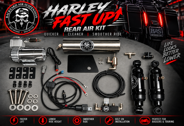 Harley Rear Fast Up Air Ride Kit