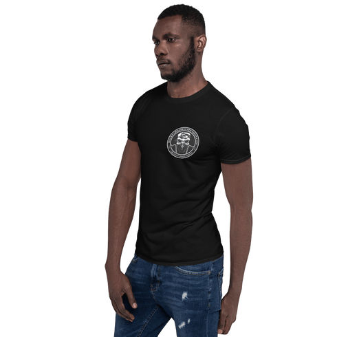 BAS Logo Short-Sleeve Men's T-Shirt - Backyard Air Suspension & Innovations, LLC.