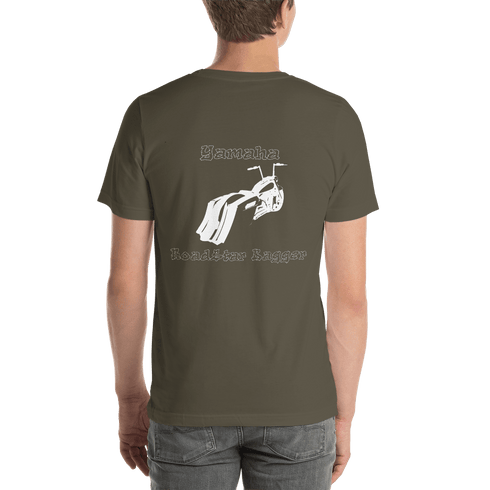 BAS Yamaha Road Star Bagger Short-Sleeve Men's T-Shirt - Backyard Air Suspension & Innovations, LLC.