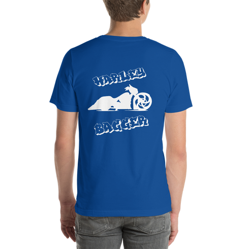 BAS Harley Bagger Short-Sleeve Men's T-Shirt - Backyard Air Suspension & Innovations, LLC.